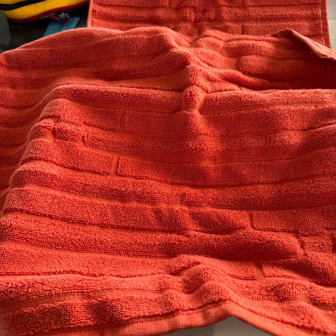 HERMES オレンジ・テラコッタ タオルセット