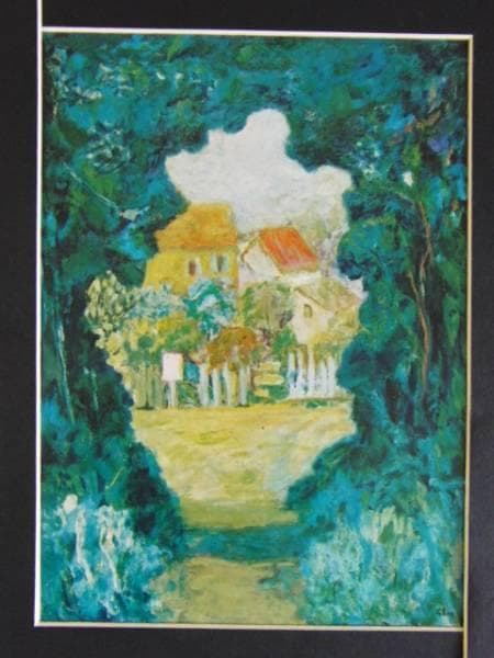 フェール、森の小道、高級希少画集画、版上サイン入 新品額付