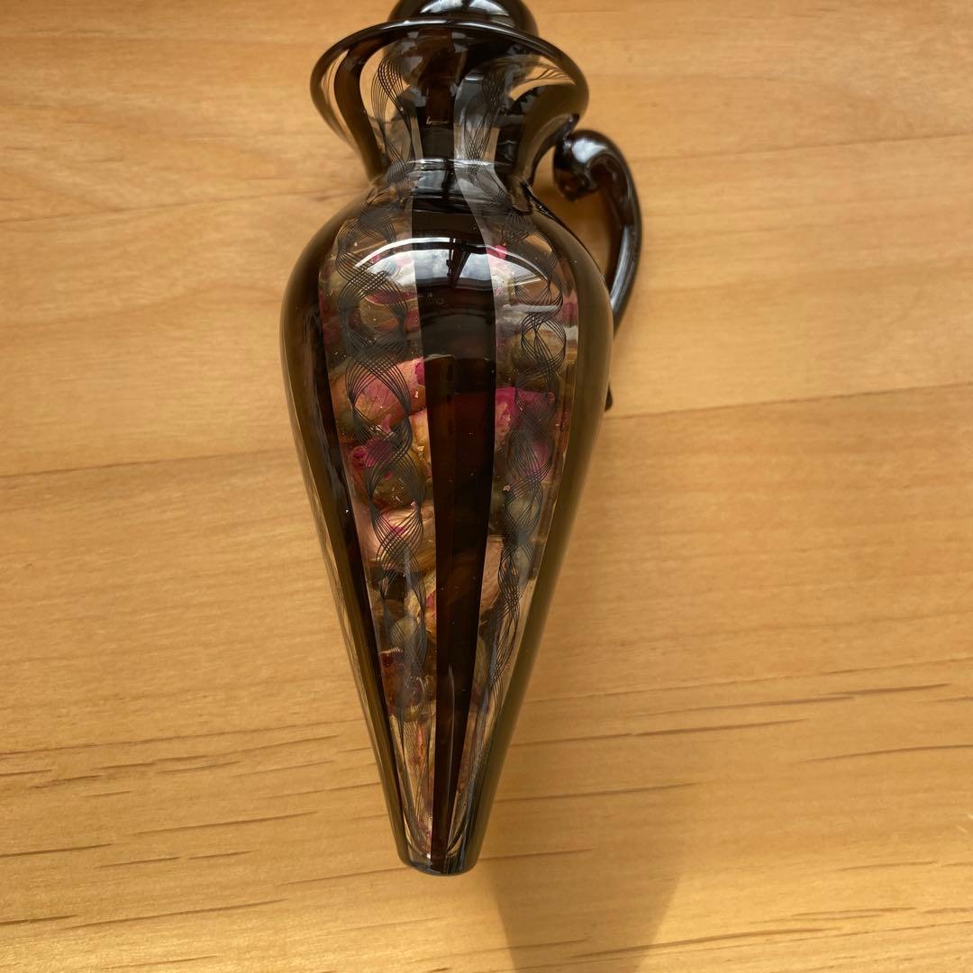 keinoglassティアキャッチャー　ドライフラワー入り