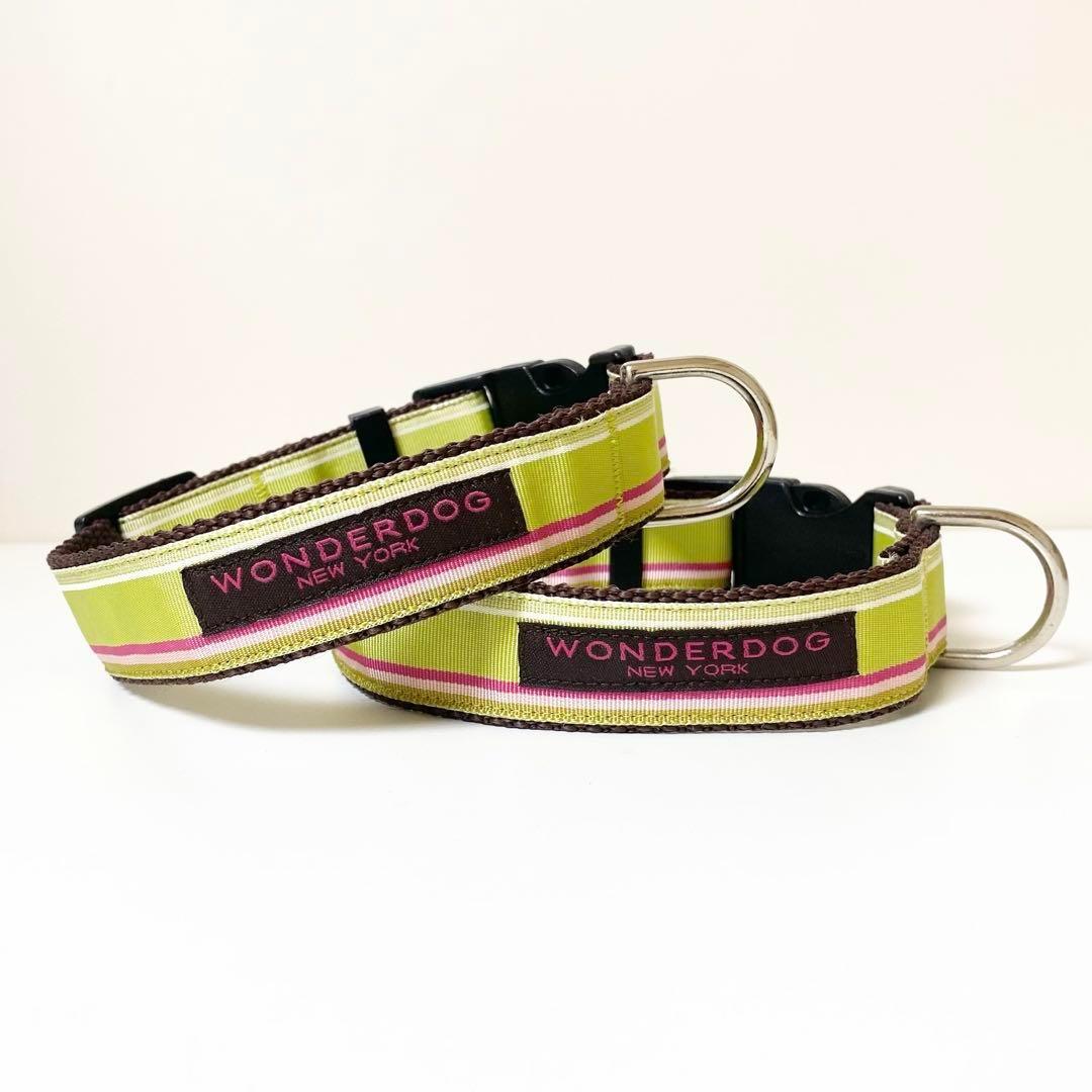 新品【定価1.1万】犬首輪2個　USA製ハンドメイド　ワンダードッグニューヨーク