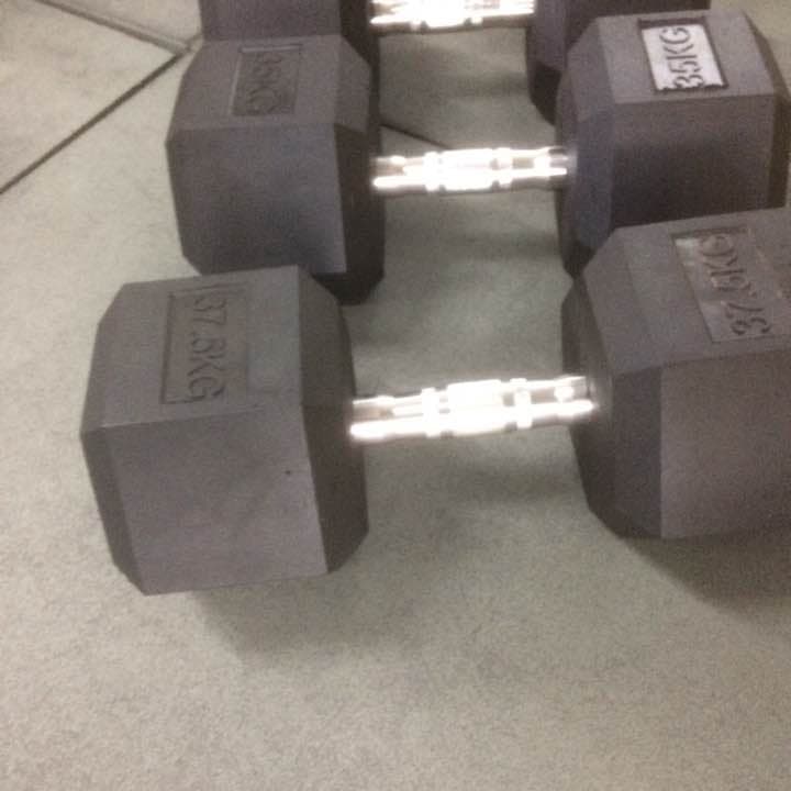 30%割引　ラバーヘックスダンベル 27.5kg 2個