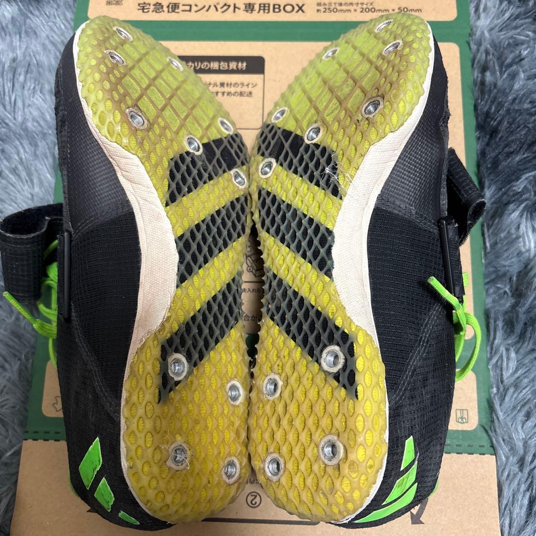 陸上競技用スパイクシューズ 走高跳 ブラック/グリーン