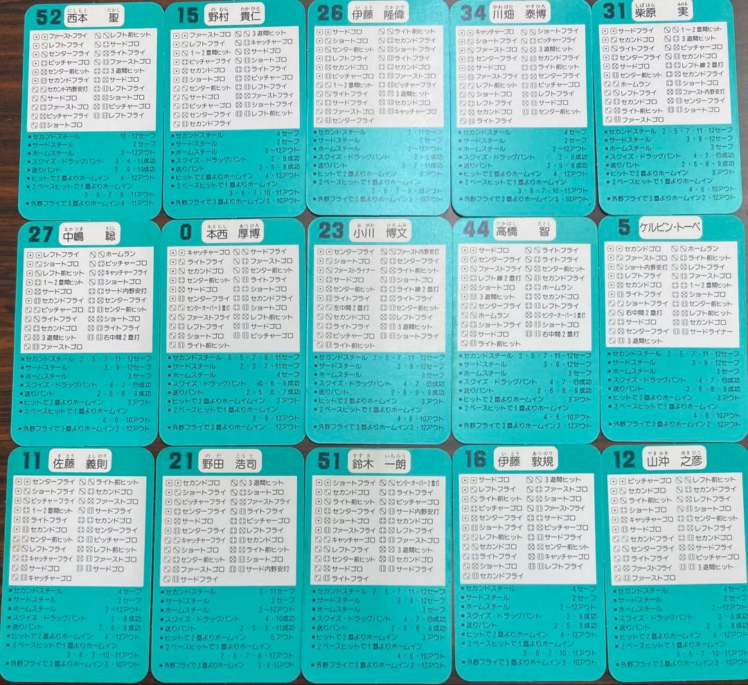 93年 タカラプロ野球カードゲーム オリックス 30枚セット イチロー