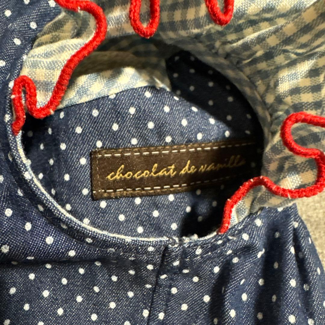 アトリエgg ドットデニムワンピース 19ハーフ