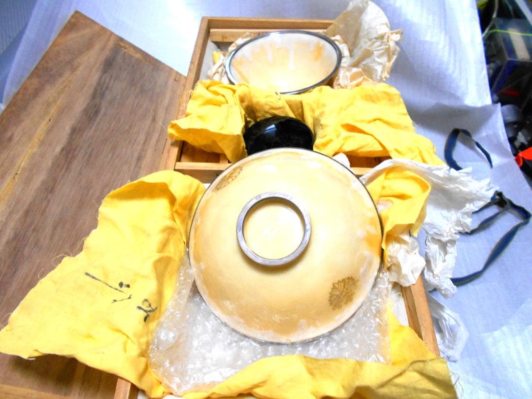 七宝焼き抹茶茶碗（大、小、ナツメ）