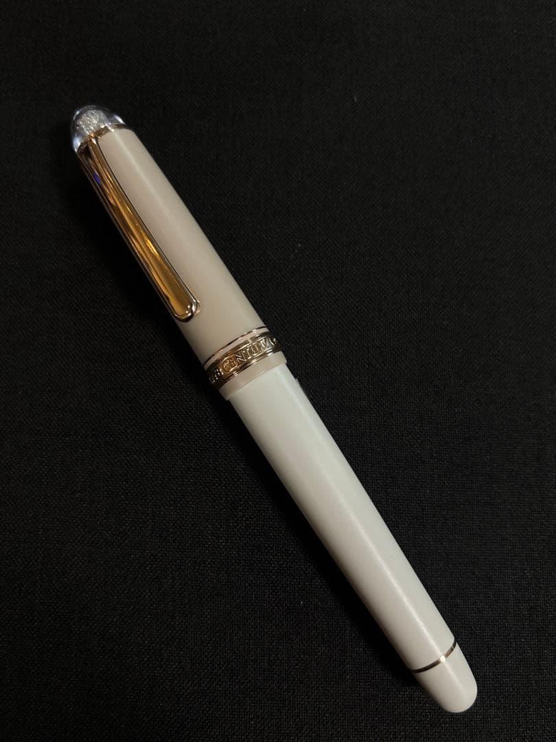 【レア】プラチナ万年筆 センチュリー 「シェイプ・オブ・ハート」チャイラテ