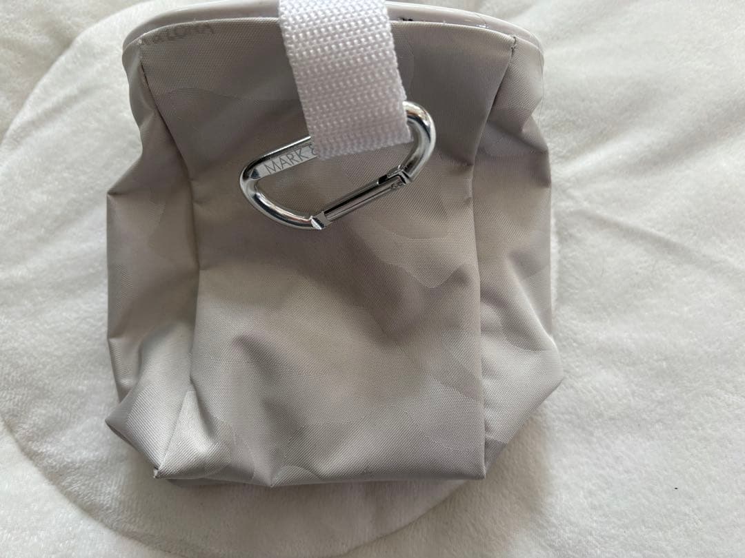 MARK&LONAマークアンドロナ ボールポーチ　小物入　ホワイトカモ