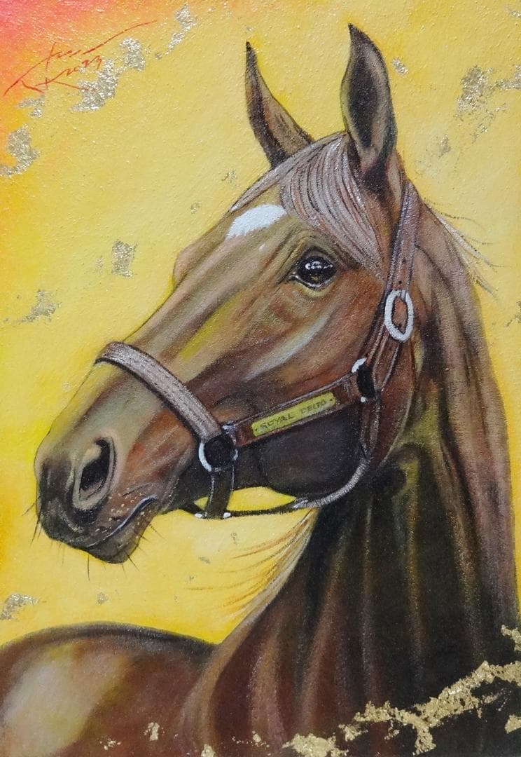 上鈴木正一 油彩画 A3『ロイヤルデルタ』まるまる様のオーダー作品です。