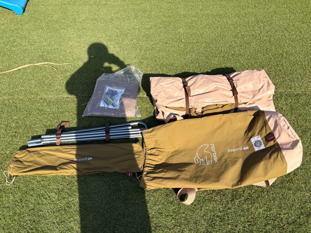 ノルディスク　アスガルド7.1 カーキ　グランドシート付　テント