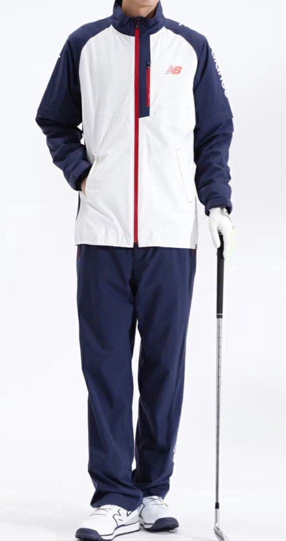 新品正規品ニューバランスゴルフ/6】レインウェア上下セットアップ撥水透湿