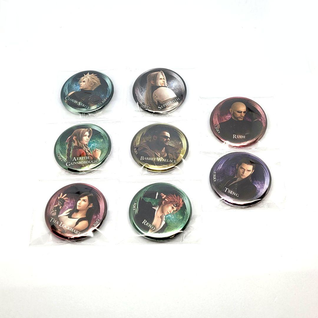 FF7 ファイナルファンタジー7 メタリック缶バッジ グッズ クラウド エアリス