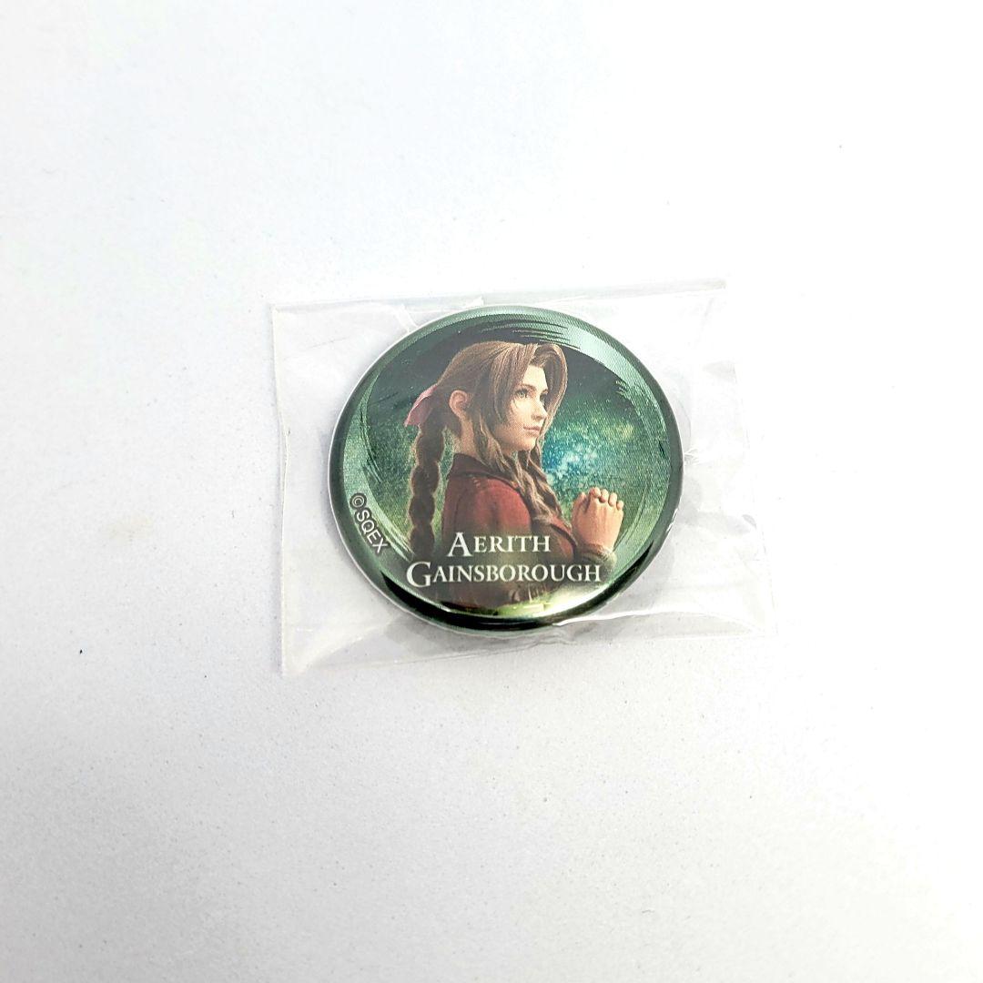 FF7 ファイナルファンタジー7 メタリック缶バッジ グッズ クラウド エアリス