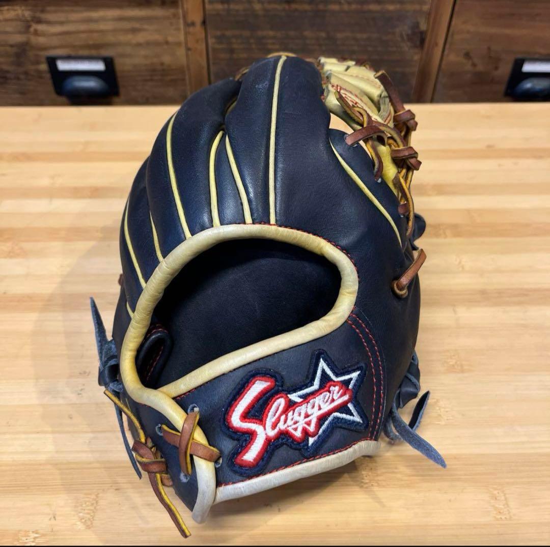 28日まで最終値下げ スラッガー/Slugger 軟式グローブ 黒/黄色