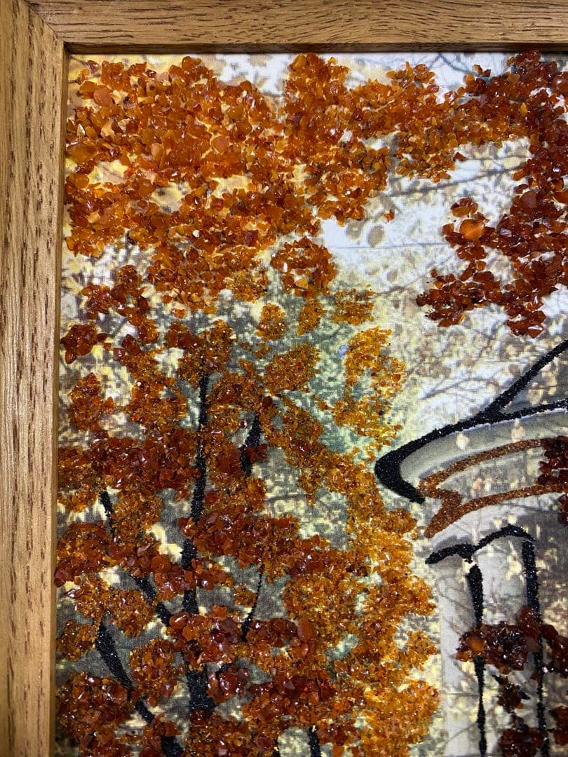 琥珀　風景画(未使用、実家保管品)