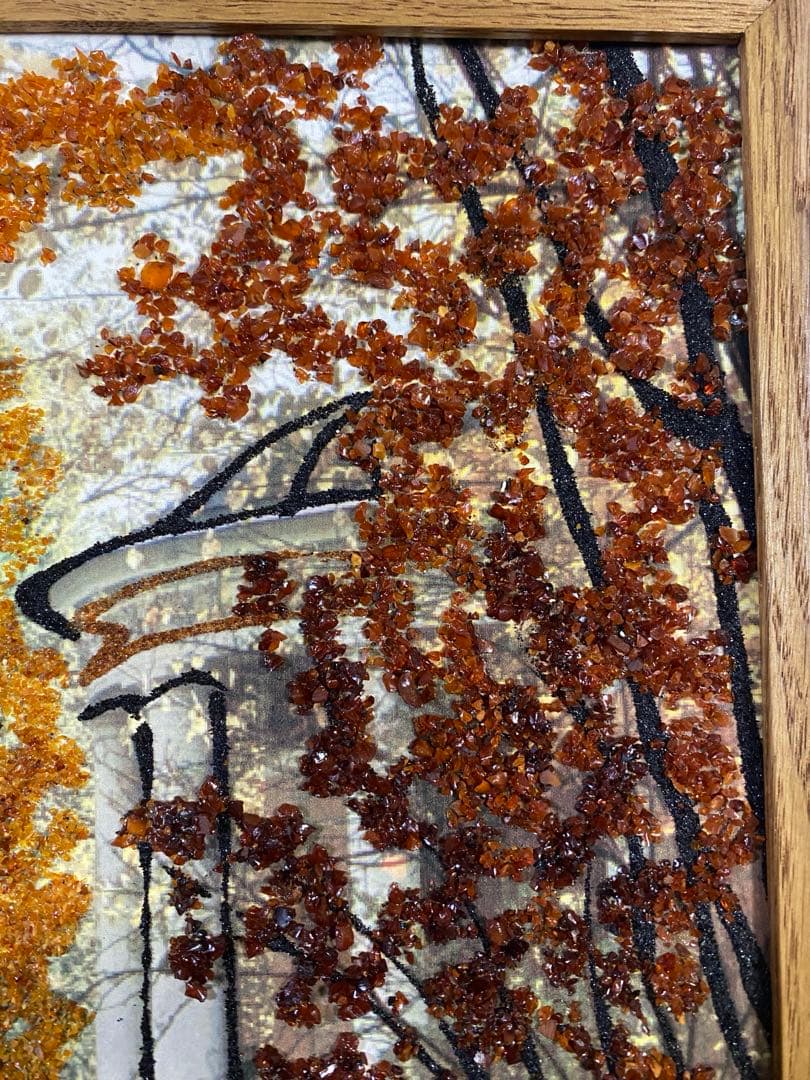 琥珀　風景画(未使用、実家保管品)