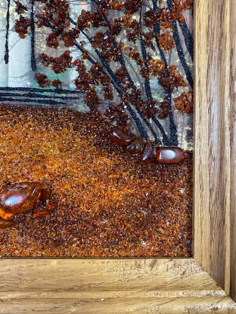 琥珀　風景画(未使用、実家保管品)