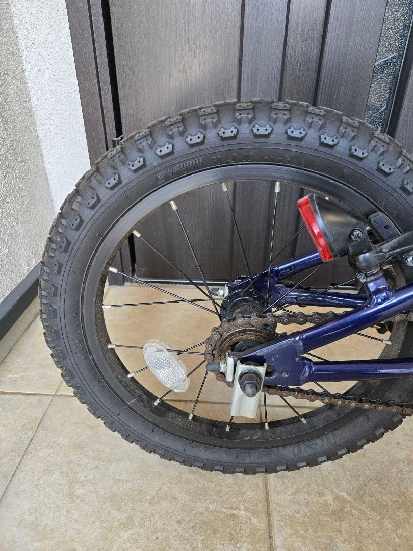 【値下げ】(直接引き渡し希望)ヨツバサイクル 16インチ 幼児用自転車 ネイビー