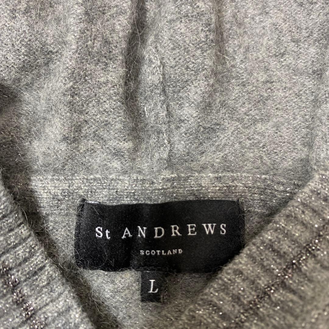 St ANDREWS レディース ニットパーカー フード付きセーター ゴルフ