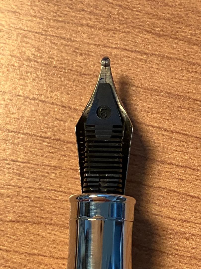 クロスポイント長刀研ぎ万年筆 螺鈿細工 極太