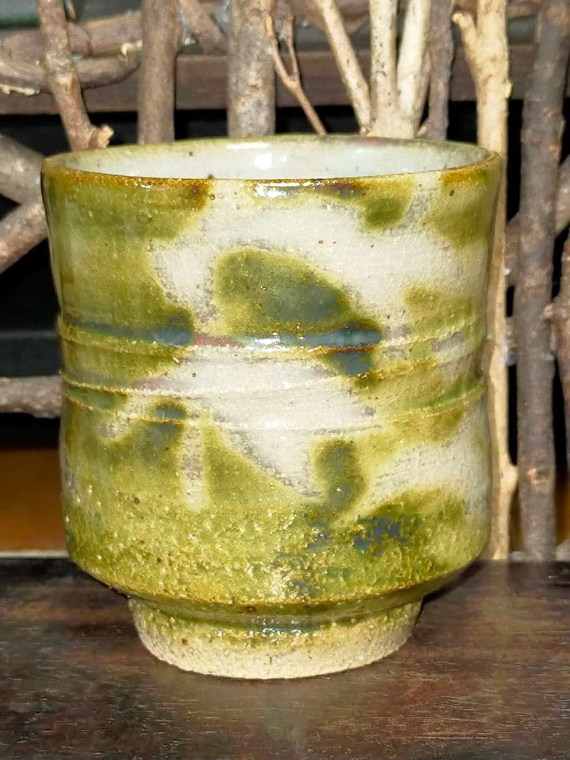 ♥未使用♥　益子焼　♥木村充♥　湯呑み　湯飲み　共箱付き