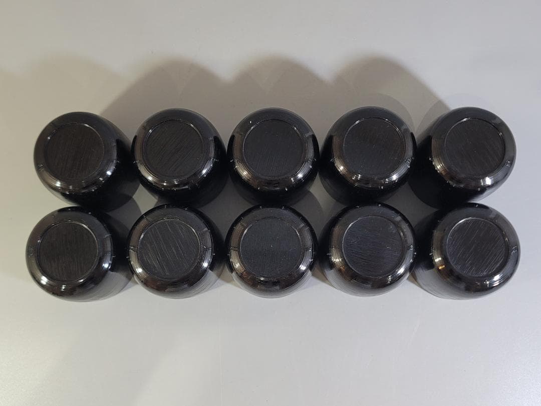 DT349 本漆 刷毛目 小吸物椀 十客 時代物 美品