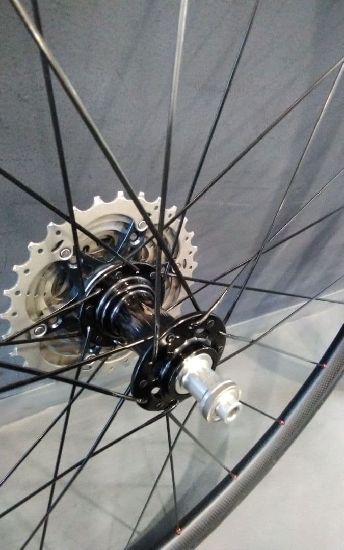 新品未使用 ヒルクライム決戦用 完組ホイール ペア1055ｇ