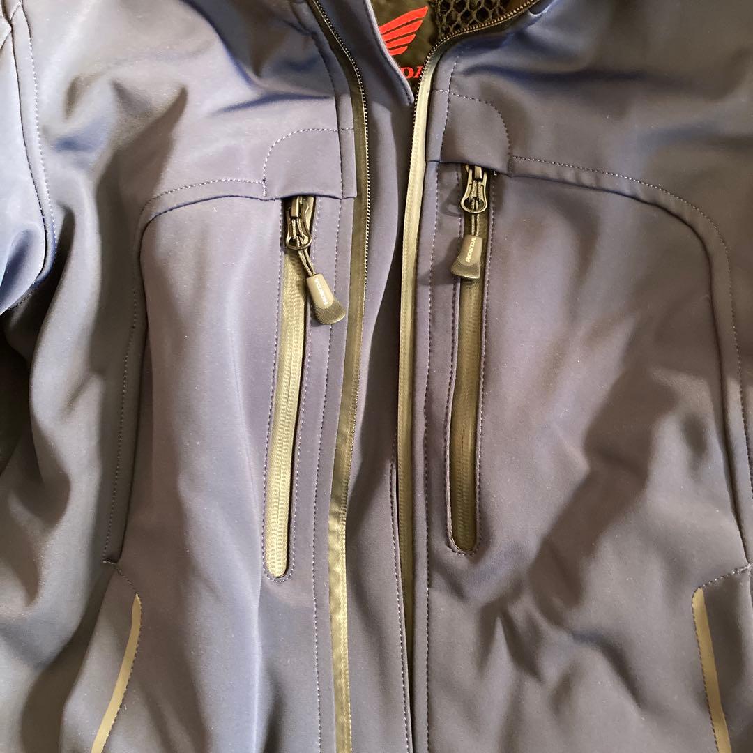 ホンダ　バイクスマートシェルパーカー明るめネイビー　M 防風