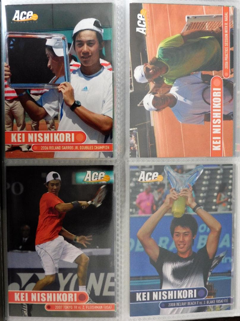 ACE 錦織圭 トレカ 31枚＋ 錦織圭/ジョコビッチ デュアルジャージ カード