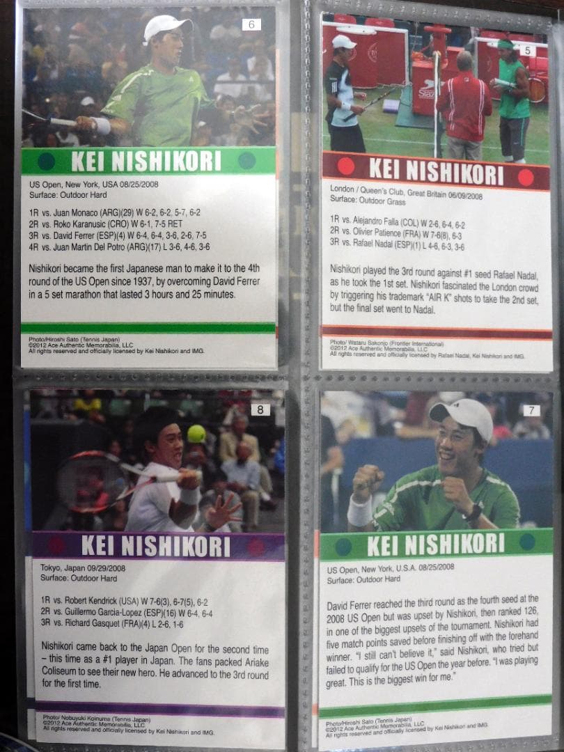 ACE 錦織圭 トレカ 31枚＋ 錦織圭/ジョコビッチ デュアルジャージ カード