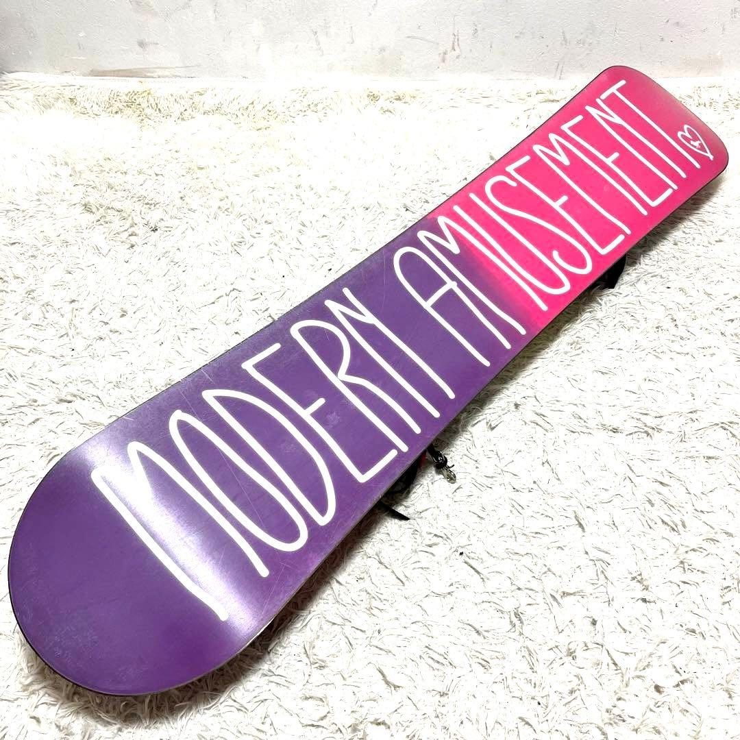 スノーボード 3点セット Modern Amusement 144㎝ レディース