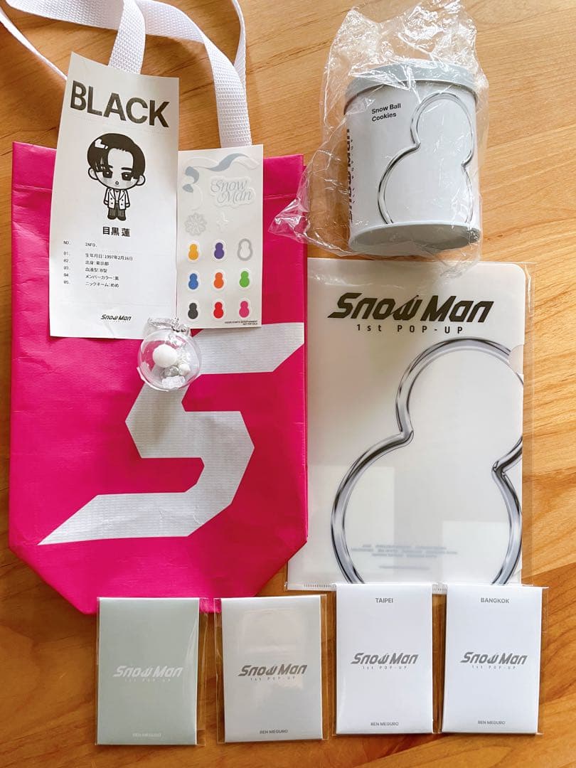 Man ポップアップ クッキー缶 目黒蓮 レシート フォトカード スノ