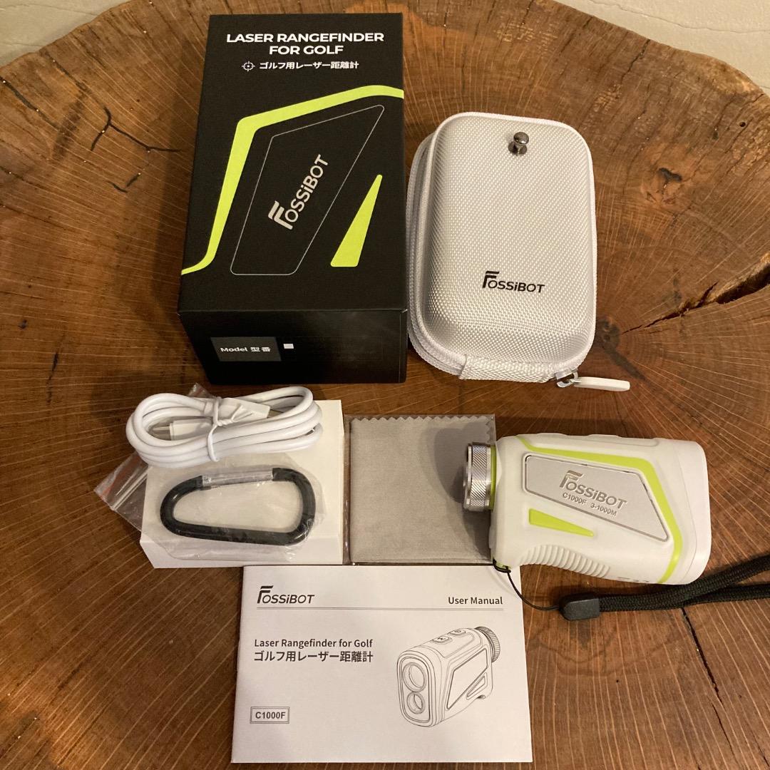 美品 FOSSIBOT USB充電式 ゴルフ用レーザー距離計 C1000F