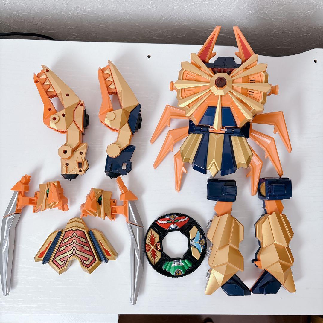 侍戦隊シンケンジャー 侍合体シリーズセット 兜 舵木 虎 烏賊 海老 牛 提灯