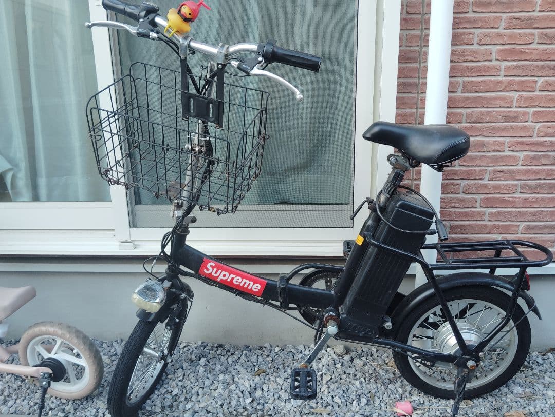 フル充電電動自転車　 折りたたみ自転車 黒