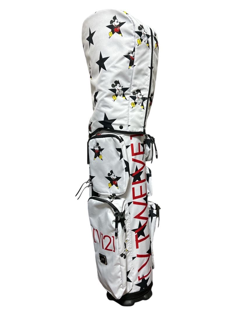 新品未使用！高級V12 ミッキーマウス着せ替えキャディバッグ8.5型ホワイト