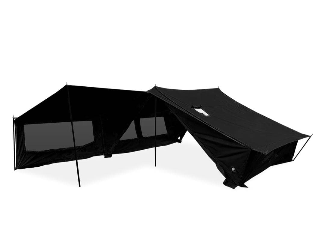 ZUKKアーミーテント TC 軍幕 オランダ軍 薪ストーブ 煙突穴　ブラック