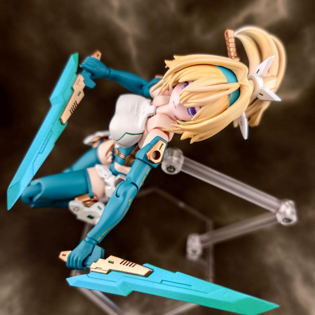 メガミデバイス　弓兵　花浅葱　全塗装完成品