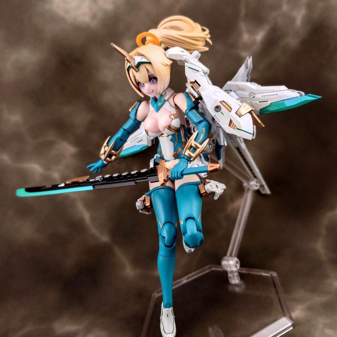 メガミデバイス　弓兵　花浅葱　全塗装完成品