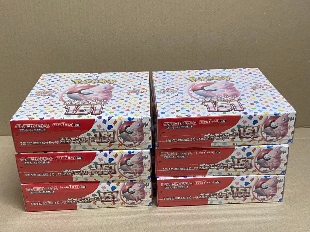 ポケモンカード ポケカ 強化拡張パック 151 6箱