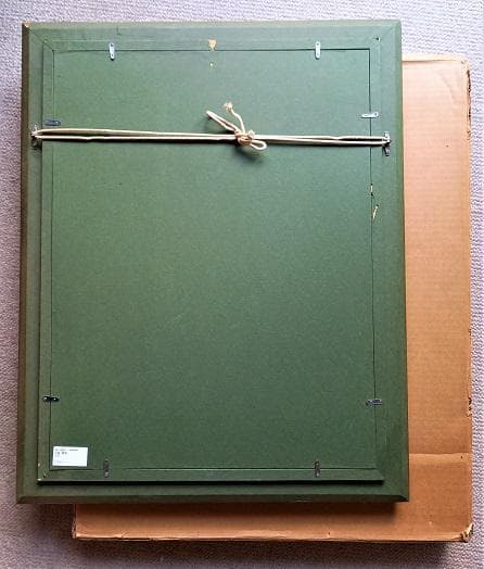 小島俊男　ほぼＰ6号サイズ　パステル画　タイトル「ポーズするシモーヌ」