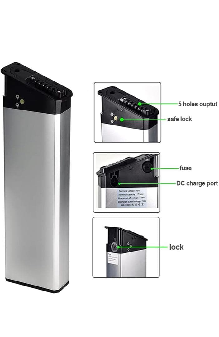 電動自転車用バッテリー 418*115*58mm