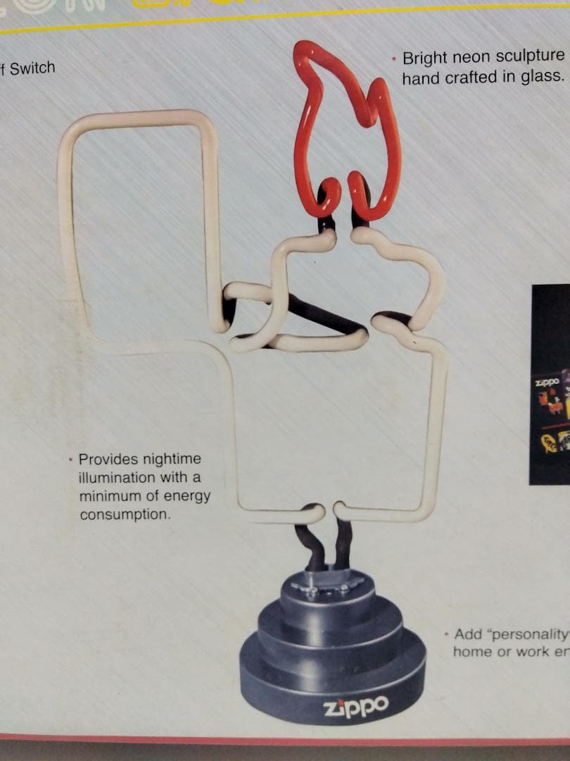 ZIPPO　ジッポー　ネオン　　　　　　　　　　ライター　スカルプチュア　未使用