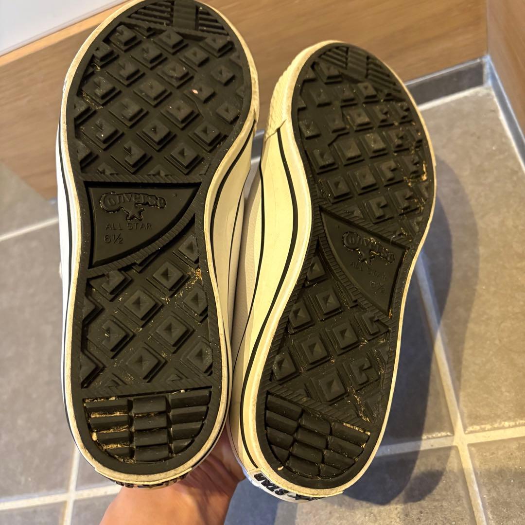 【美品】ALL STAR ホワイト ゴルフシューズ　送料無料