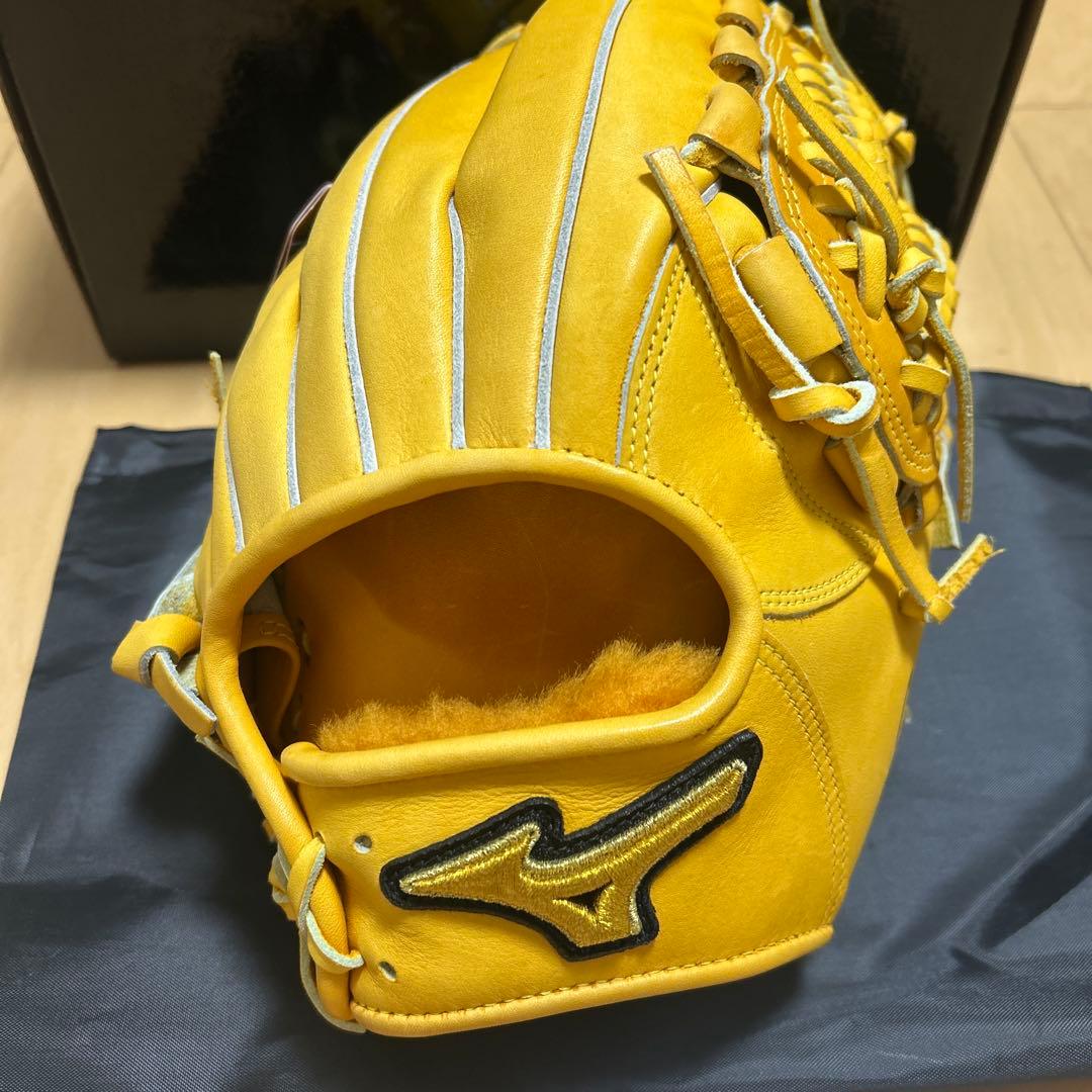 ミズノプロ硬式グローブ オレンジ
