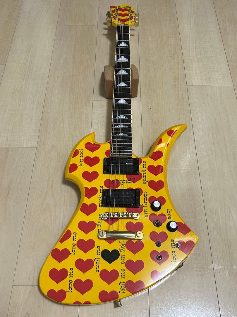 大幅値下げBurny MG-145／イエローハート／FERNANDES／hide