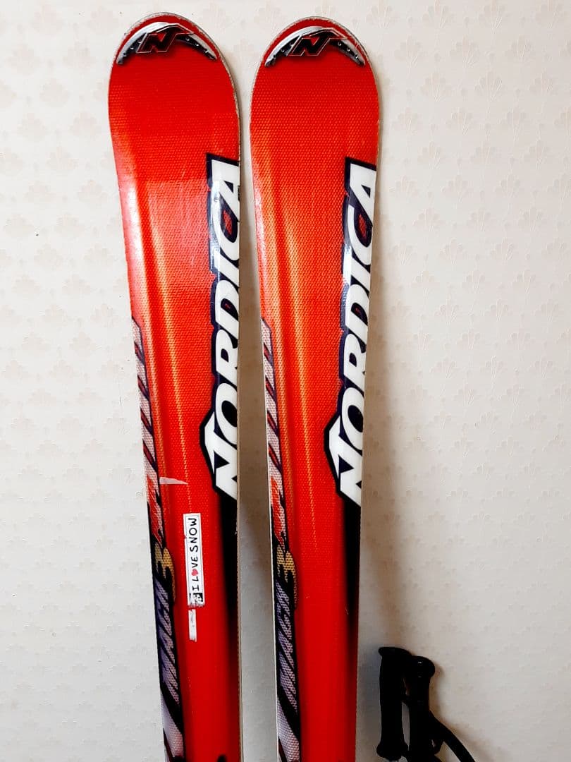 Nordica スキーセット　ストック付き！！！　ノルディカ　スキー