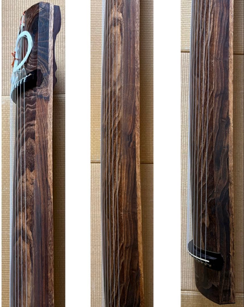 【kei様】専用 紅木仕上げ 金口前（銘有り）蒔絵 並甲 ベタ巻 13絃 琴