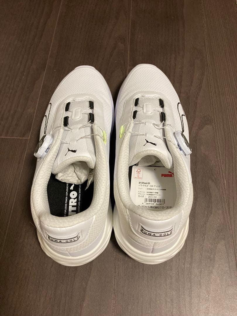 PUMA GOLF パワーアセンド ニトロ ディスク スパイクレスシューズ