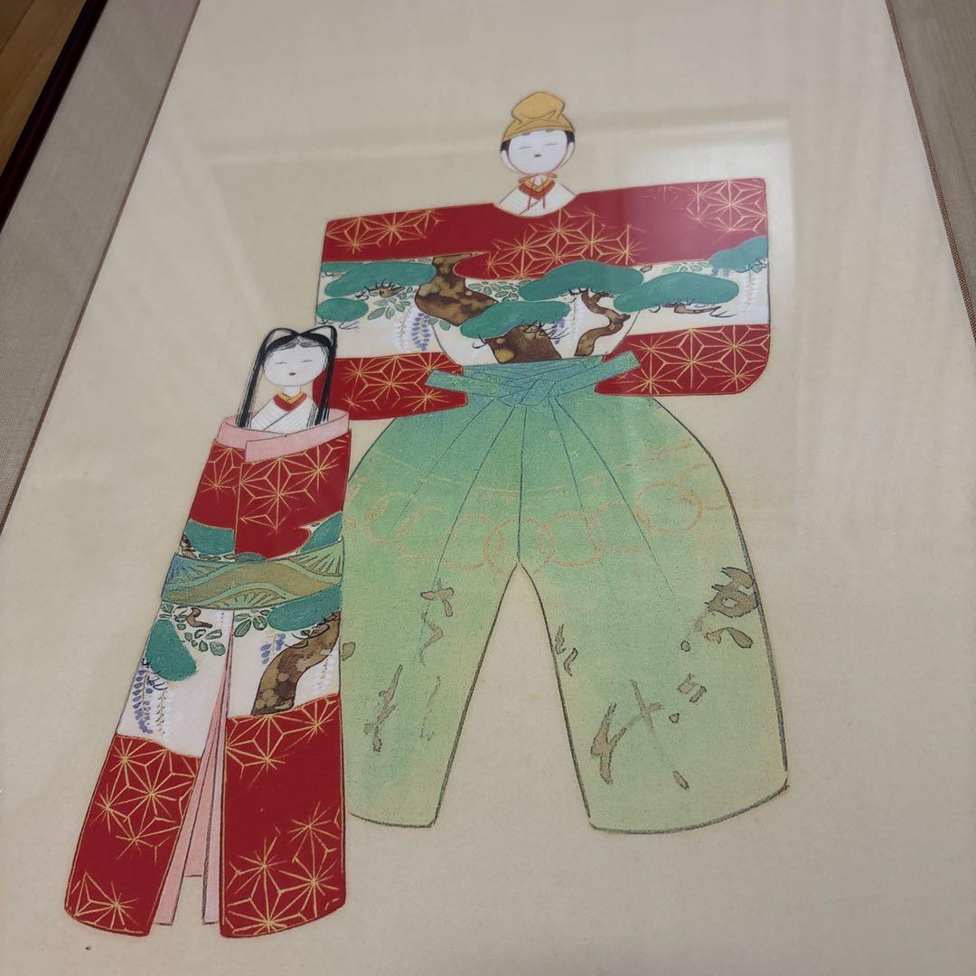 上村松園　御ひな之図　複製画