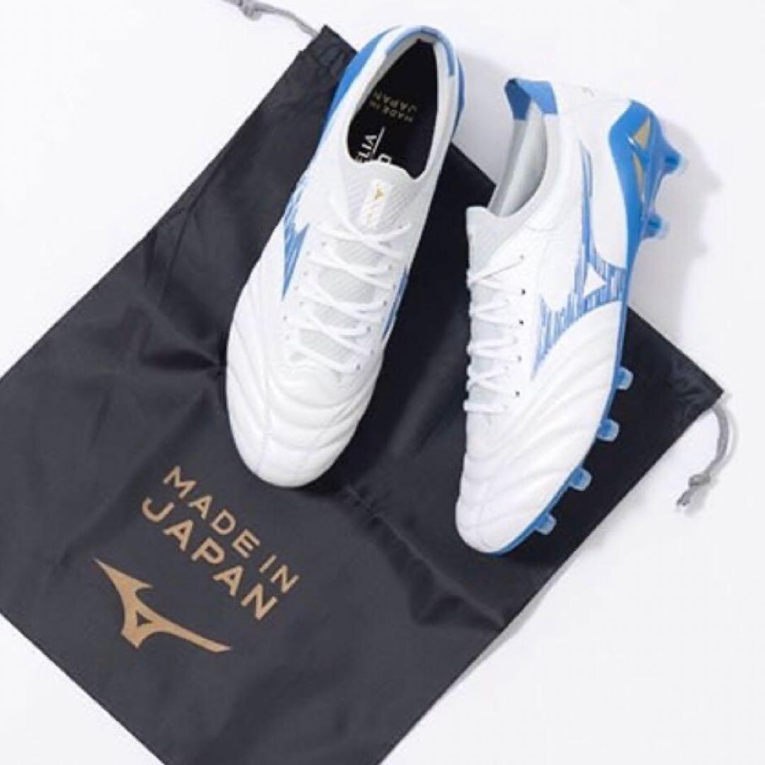 新品ミズノモレリア NEO 4 β JAPAN(ホワイト×ブルー) 26.5